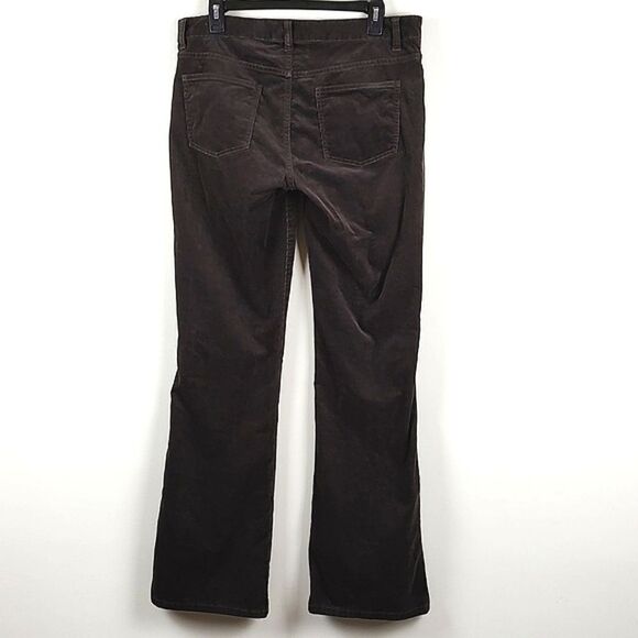 Talbot's Brown Corduroy Boot Cut Trouser Pants Size 10 - Picture 9 of 11